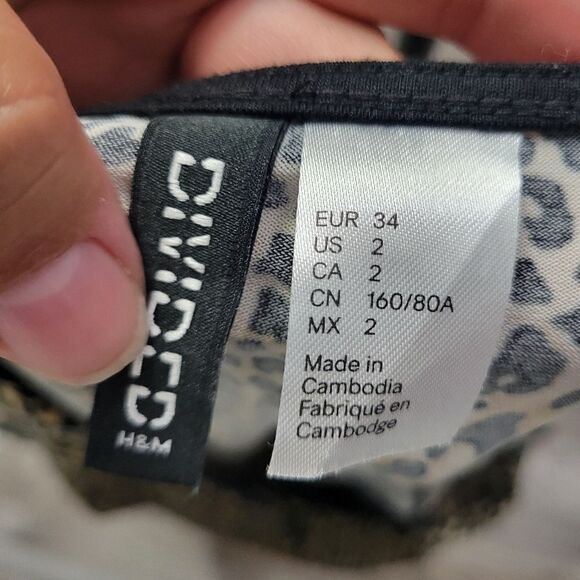 Divided H&M long sleeve leopard print dress - Picture 3 of 9